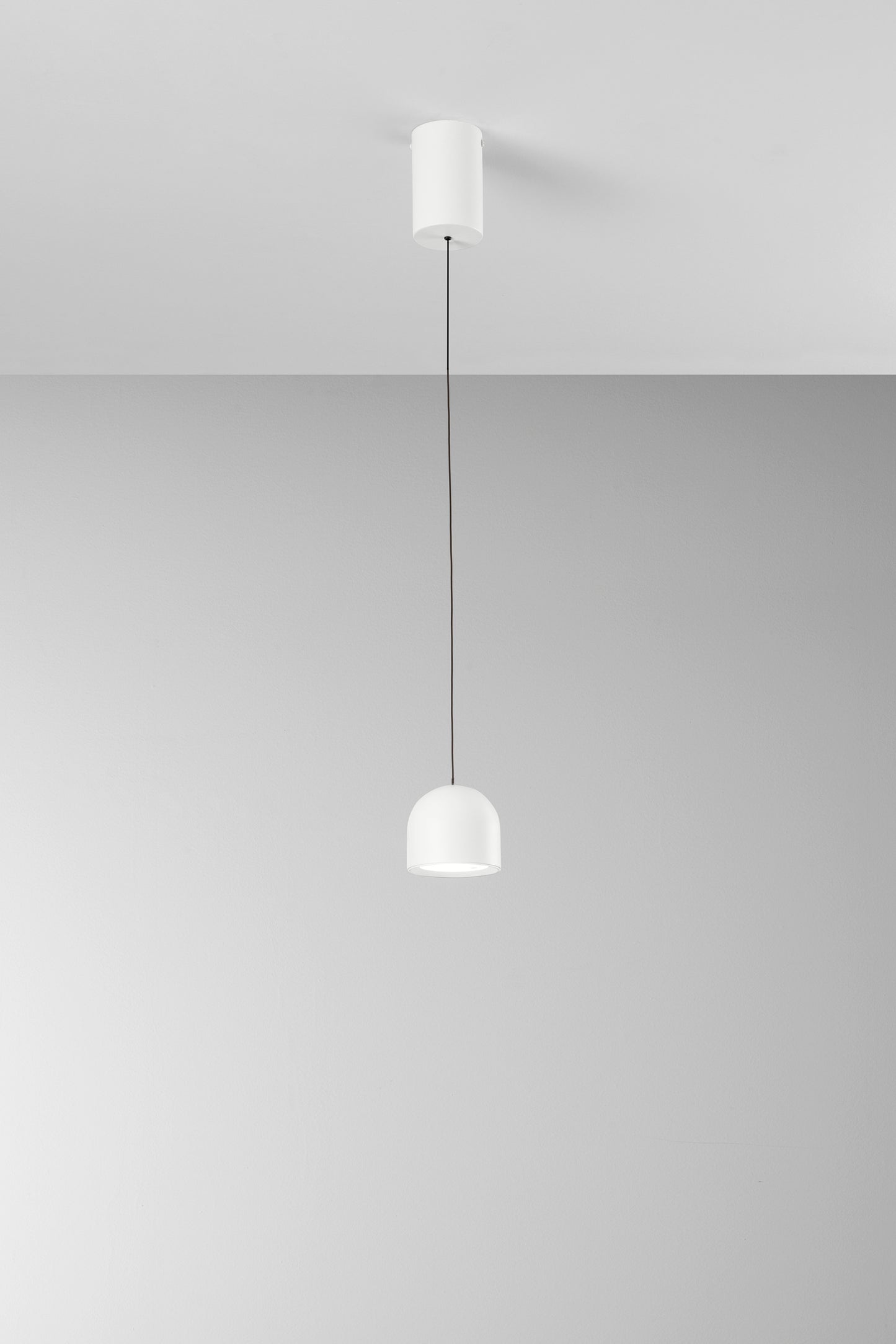Sospensione LED Yoyo bianca in metallo, 3000K (luce calda)
