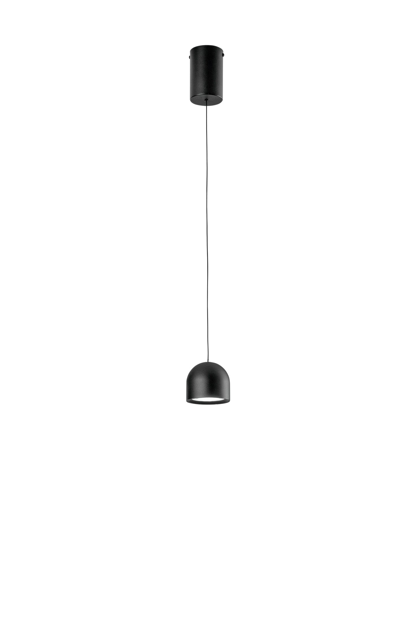 Sospensione LED Yoyo nera in metallo, 3000K (luce calda)