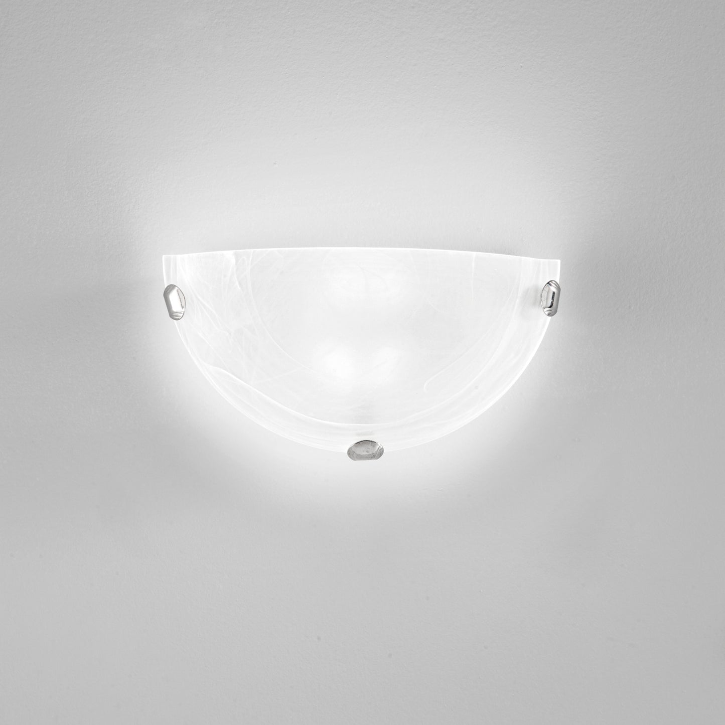 Applique LED LUNA in vetro bianco 12W 4000K (luce naturale)