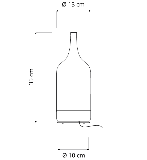Luce liquida 1 — lampada da tavolo Ø 13 cm