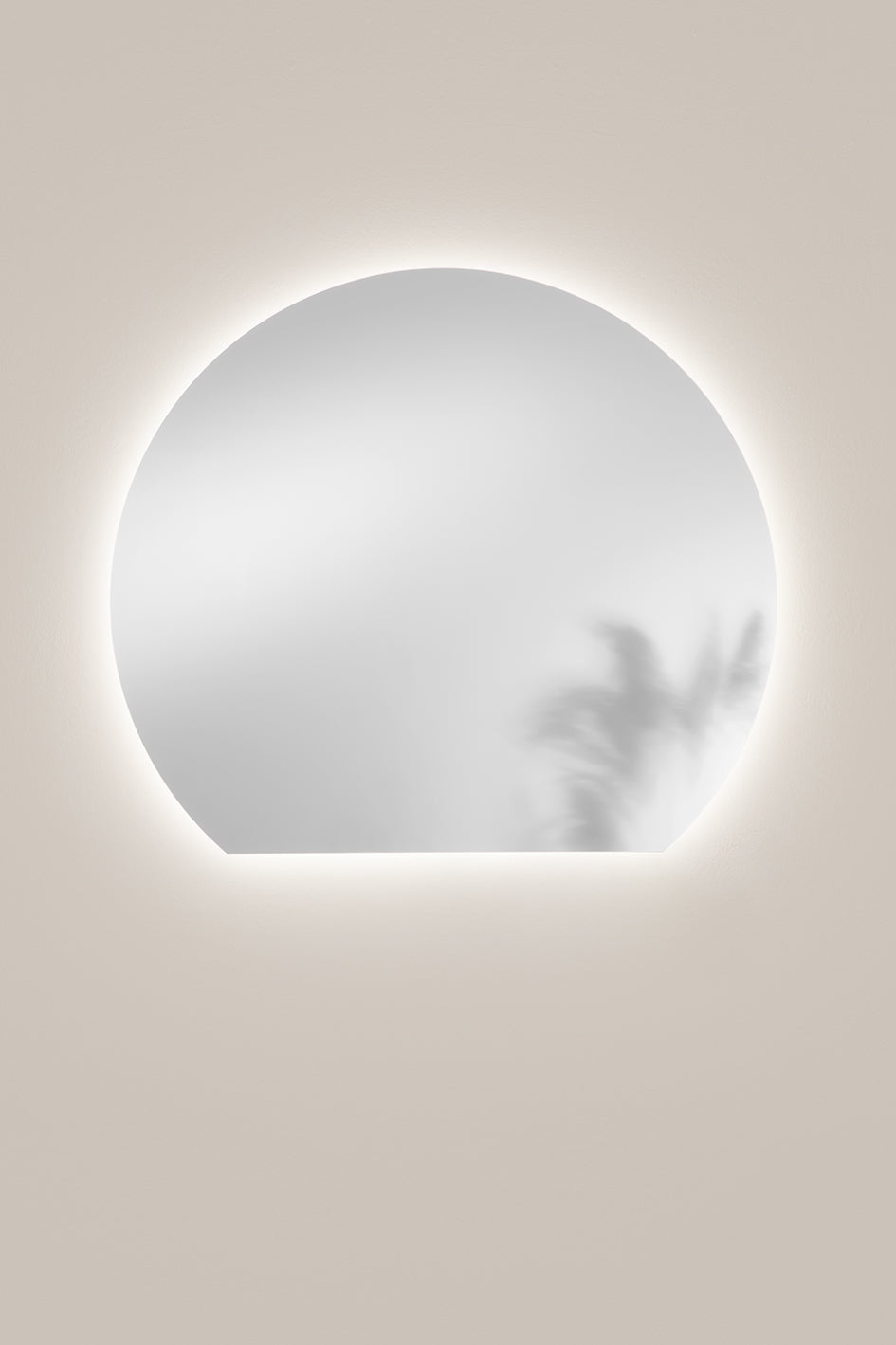 Specchio ALBA con illuminazione a LED, CCT 2 temperature, triplo fissaggio, pellicola antideflagrante, 100 x 88 cm