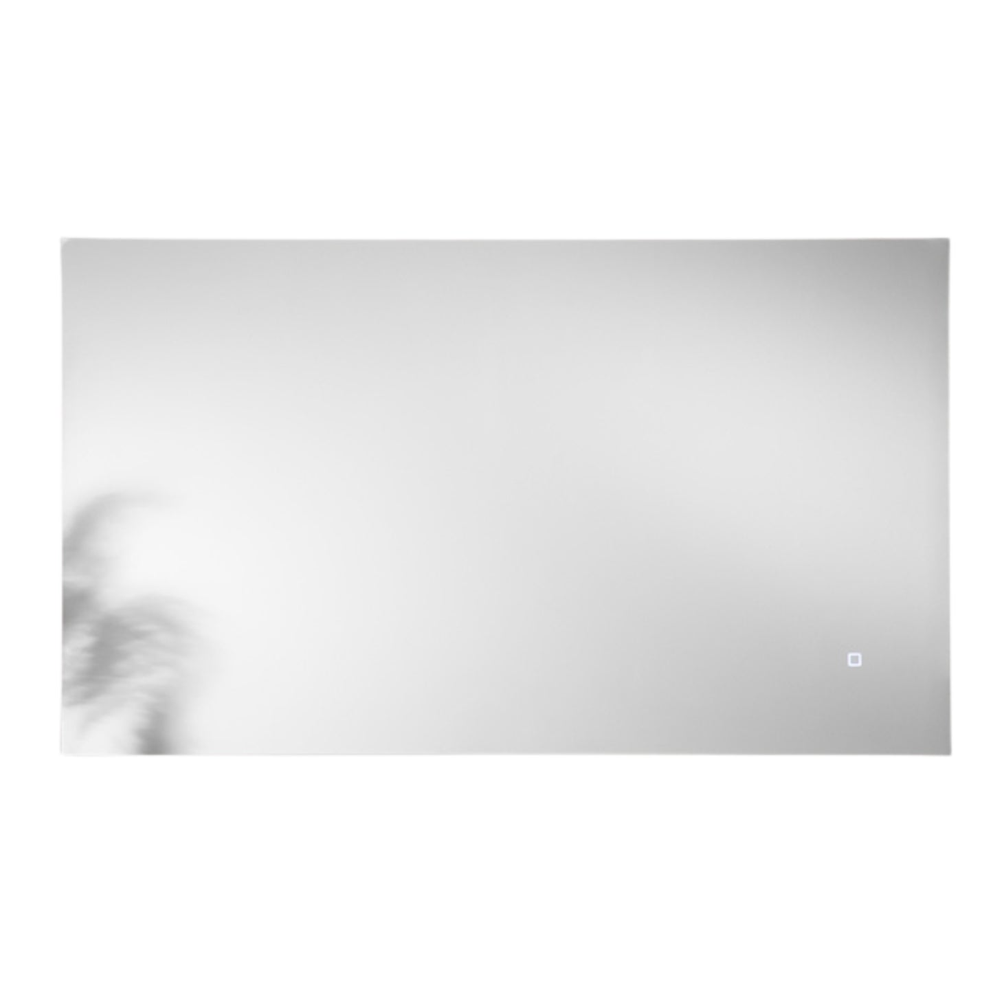 Specchio HALO con illuminazione a LED, rettangolare, CCT 3 temperature, pulsante touch dimming, pellicola antideflagrante, 120 x 70 cm