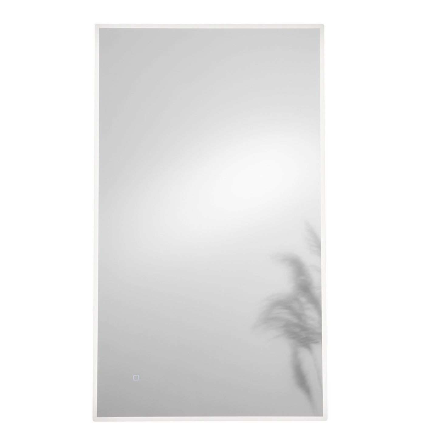 Specchio FRAME con illuminazione a LED, rettangolare con angoli smussati, CCT 3 temperature, touch dimming, pellicola antideflagrante, 120 x 70 cm