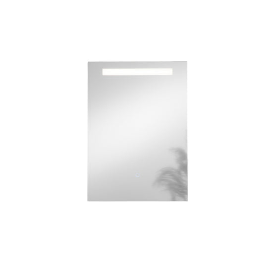 Specchio LINEA con illuminazione a LED, rettangolare, CCT 3 temperature, pulsante touch dimming, pellicola antideflagrante, 50 x 70 cm