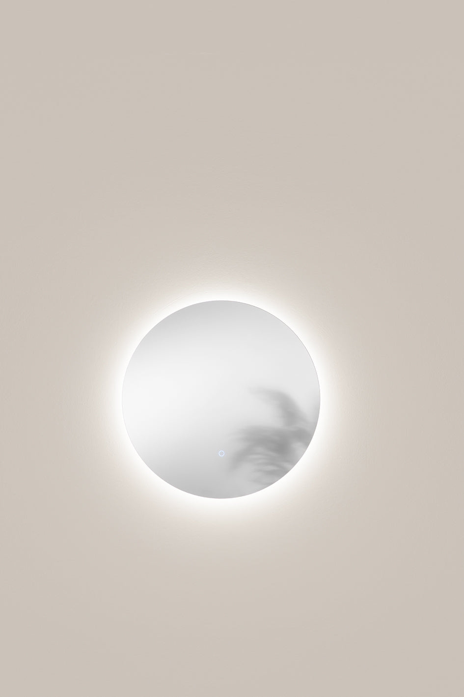 Specchio EYETECH tondo con illuminazione a LED, CCT 3 temperature, Touch dimming, pellicola antideflagrante, 60 cm