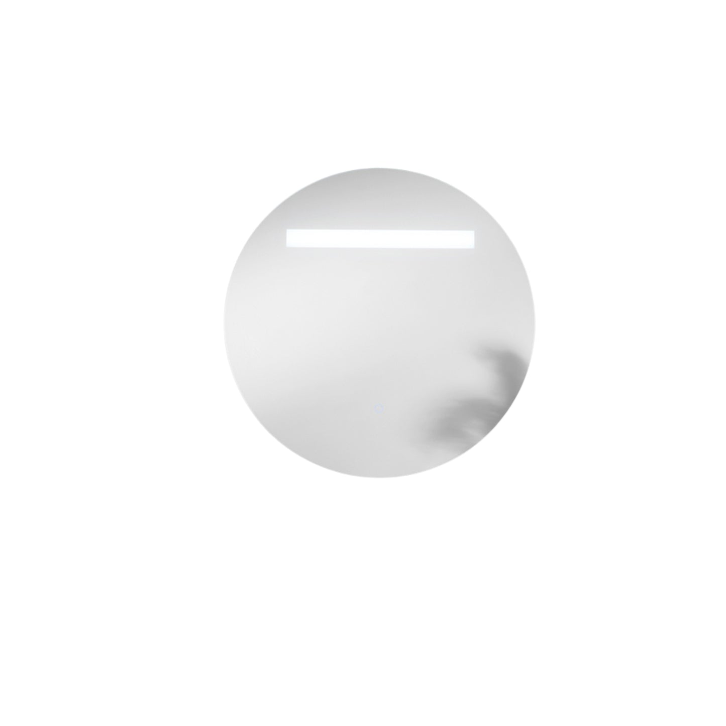 Specchio LINEA con illuminazione a LED, tondo, CCT 3 temperature, pulsante touch dimming, pellicola antideflagrante, 60 cm