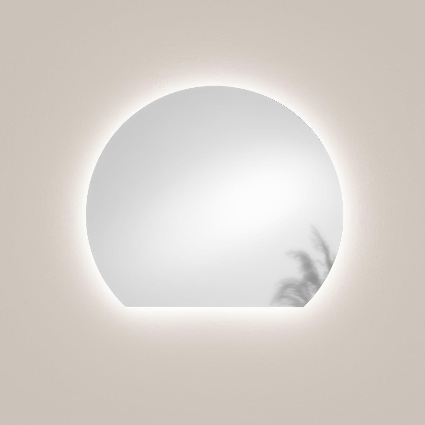 Specchio ALBA con illuminazione a LED, CCT 2 temperature, triplo fissaggio, pellicola antideflagrante, 80 X 69 cm