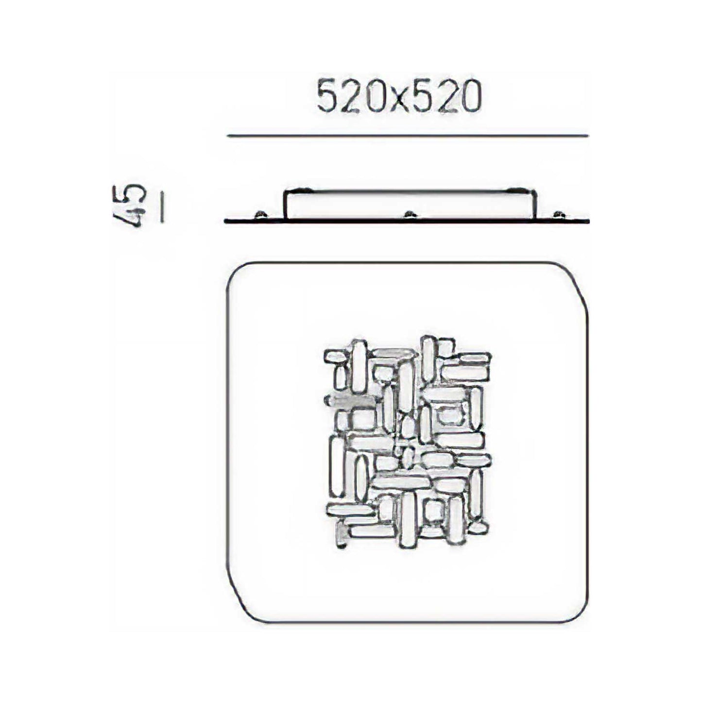 Pixel P/M — Lampada da soffitto a LED