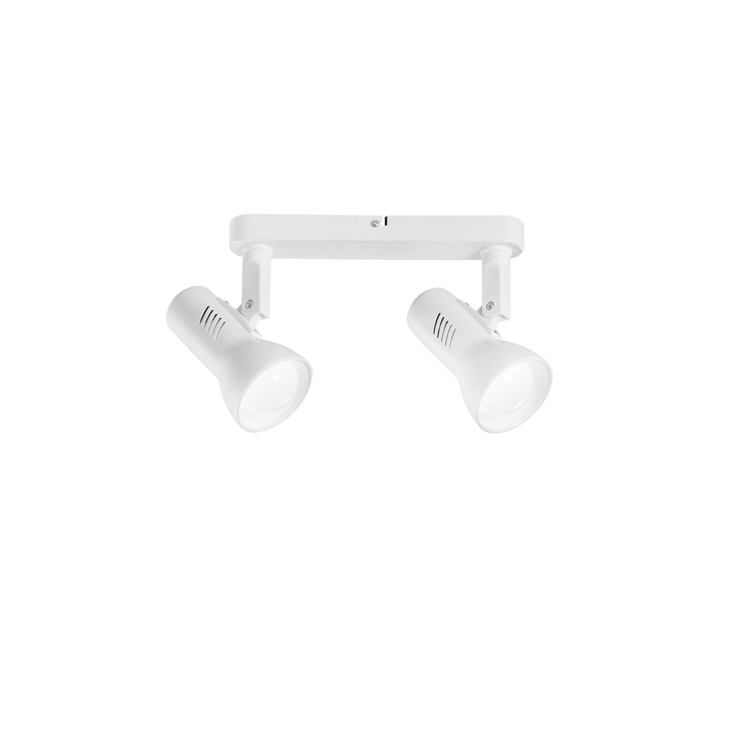 Spot CARRERA in metallo bianco con 2 diffusori orientabili
