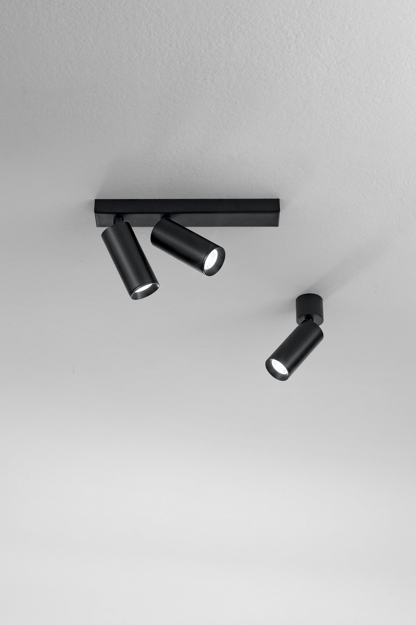 Spot Plauto nero in metallo - 2 punti luce