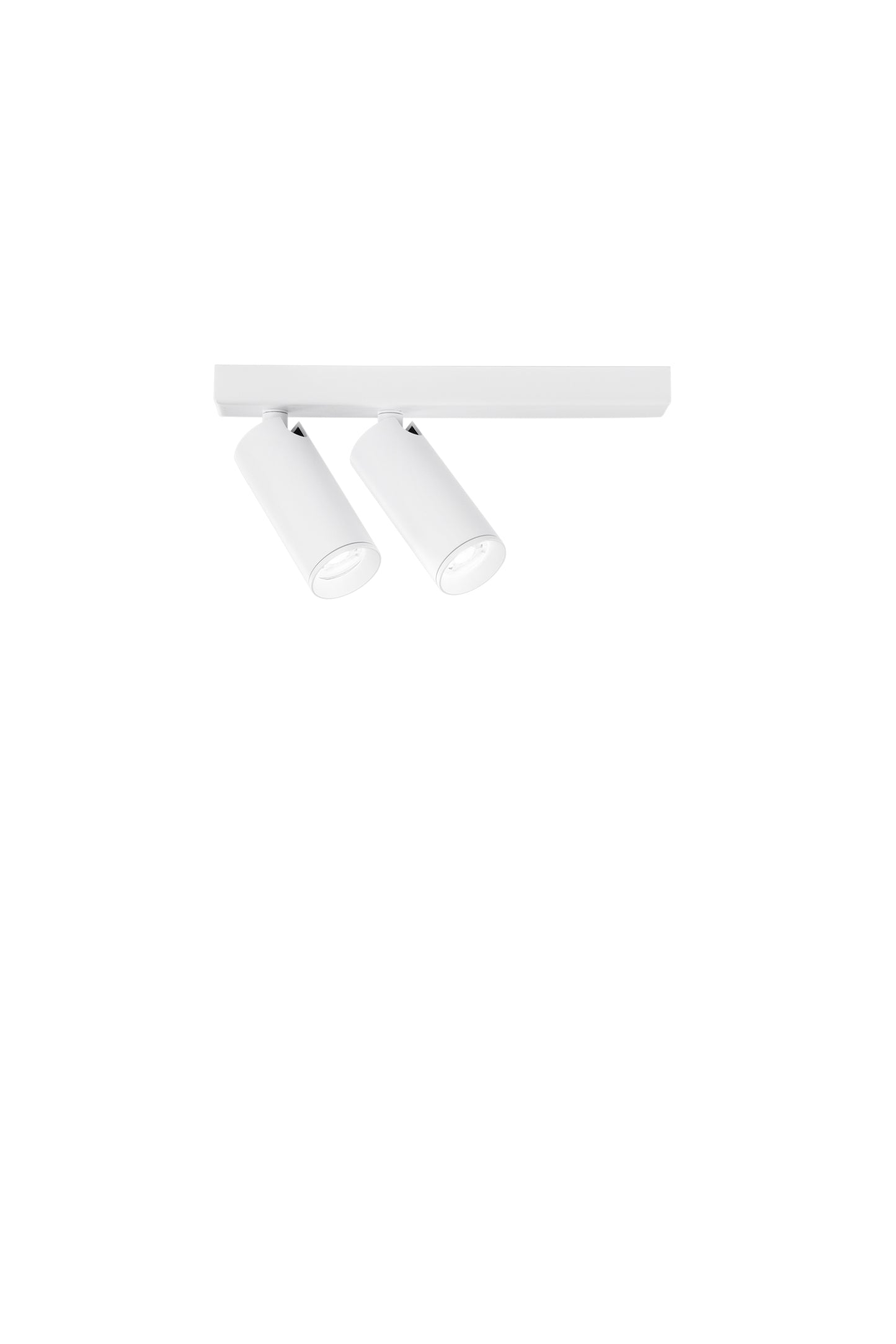 Spot Plauto bianco in metallo - 2 punti luce