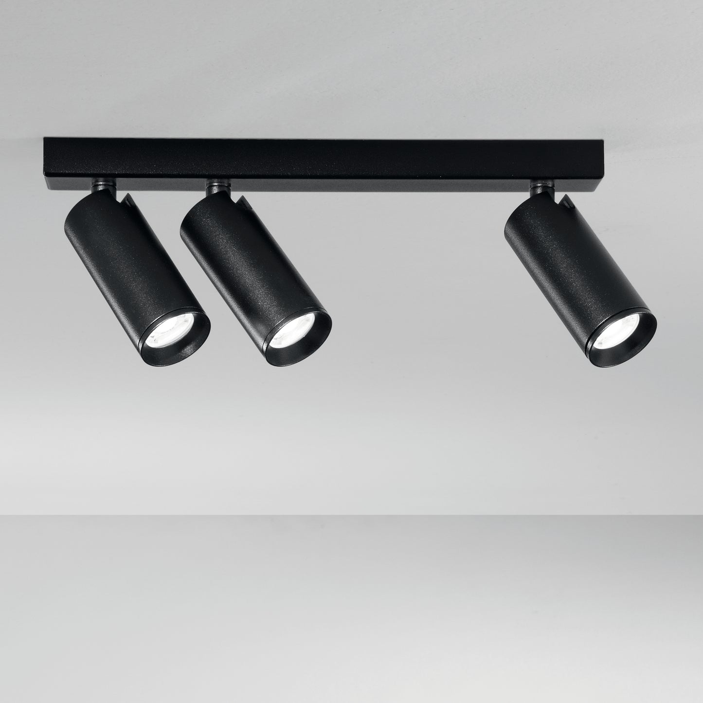 Spot Plauto in metallo nero - 3 punti luce