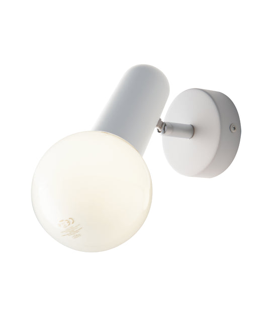 Spot PUNTO in metallo bianco con punto luce orientabile