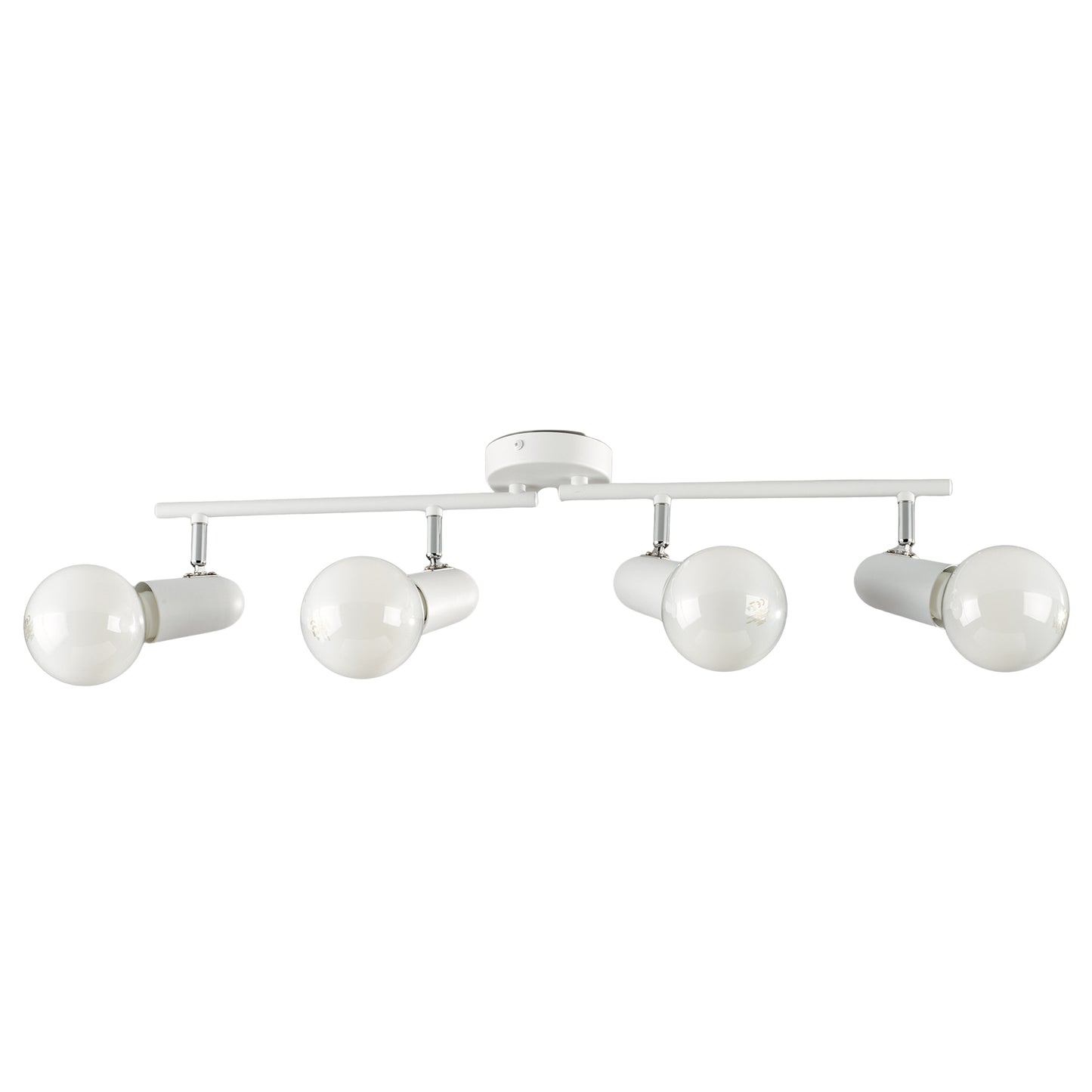 Spot PUNTO in metallo bianco con 4 punti luce orientabili