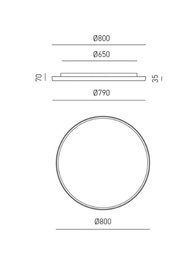 Acelia P/S — Lampada da soffitto a LED