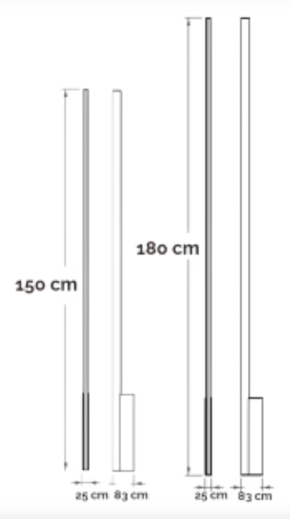 Athena — Applique verticale a LED
