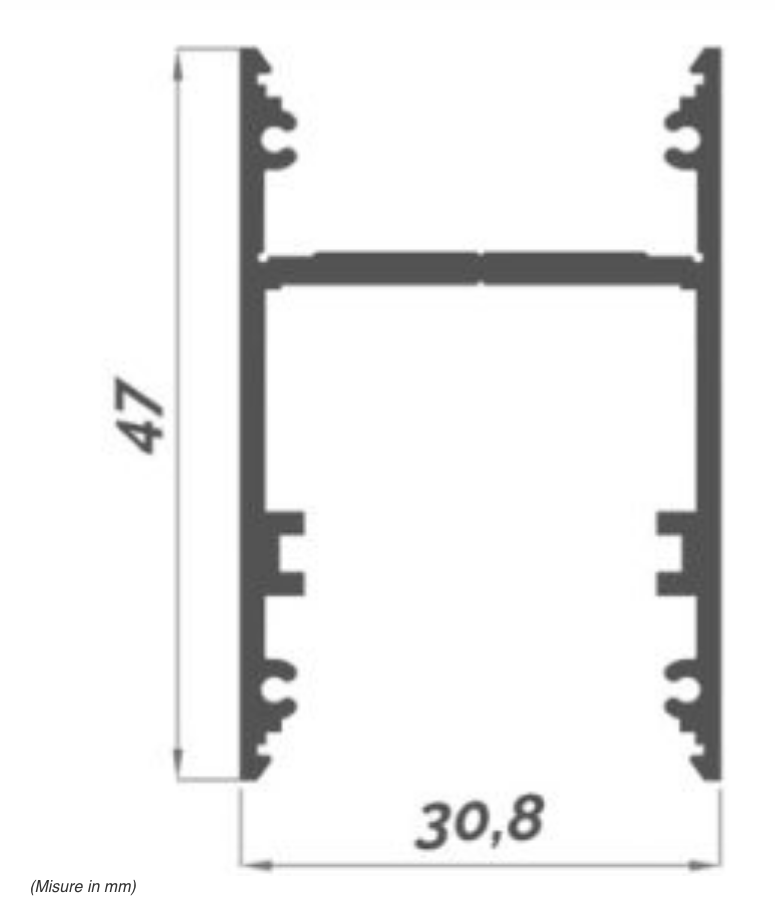 Infinity — Plafoniera lineare a LED