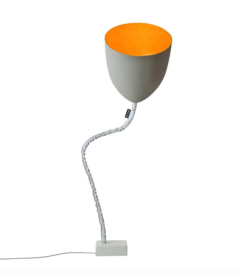 Flower cemento — lampada da terra Ø 33,5 cm