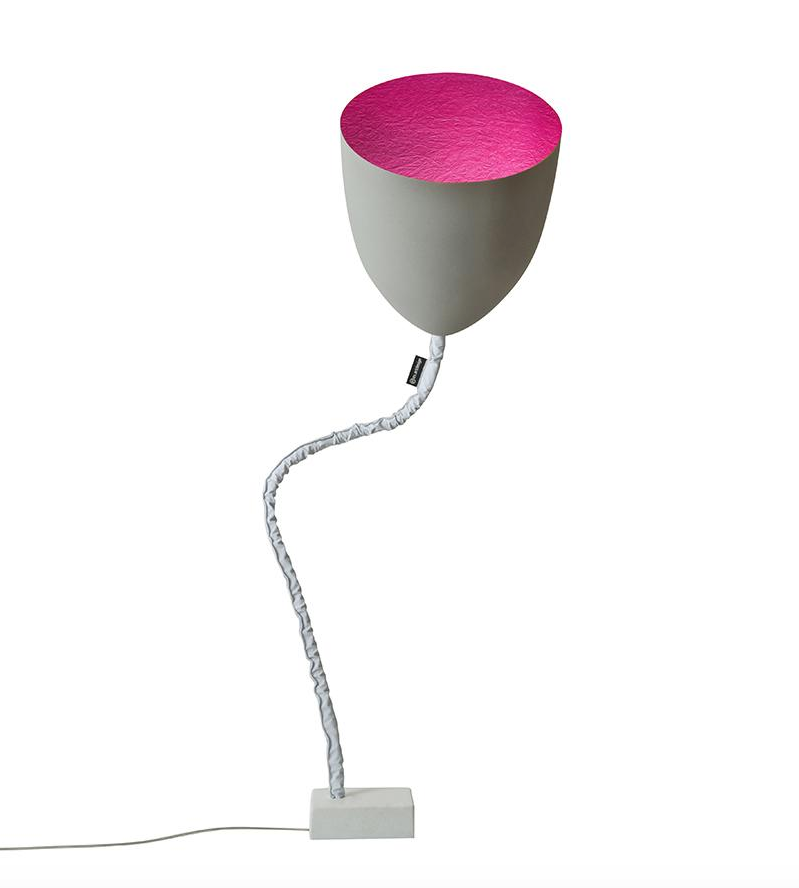 Flower cemento — lampada da terra Ø 33,5 cm