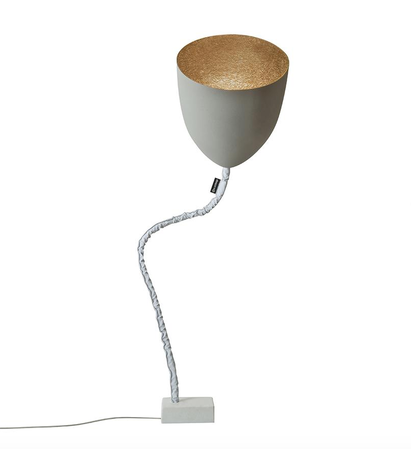 Flower cemento — lampada da terra Ø 33,5 cm