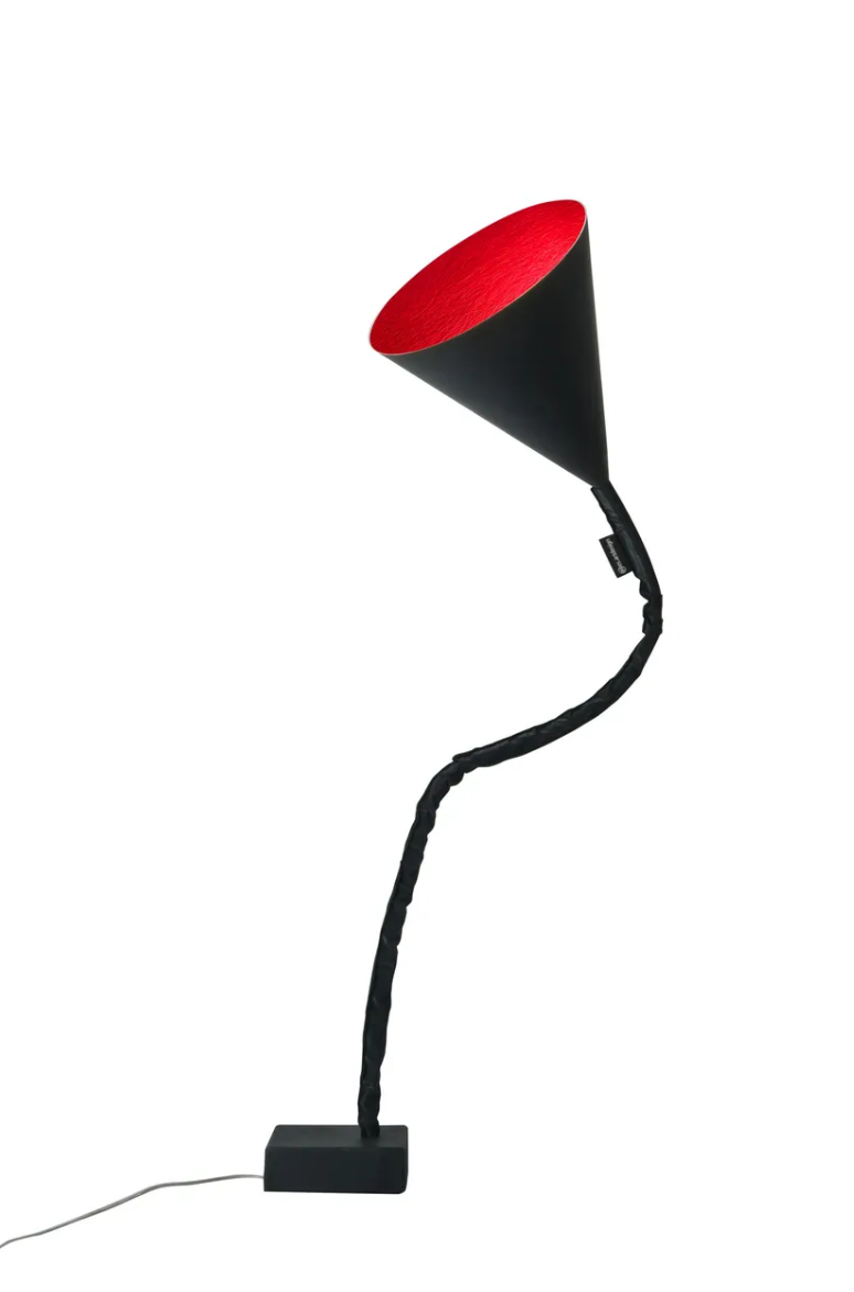Flower lavagna — lampada da terra Ø 29 cm
