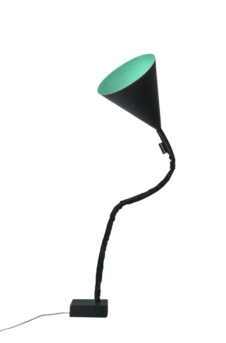 Flower lavagna — lampada da terra Ø 29 cm