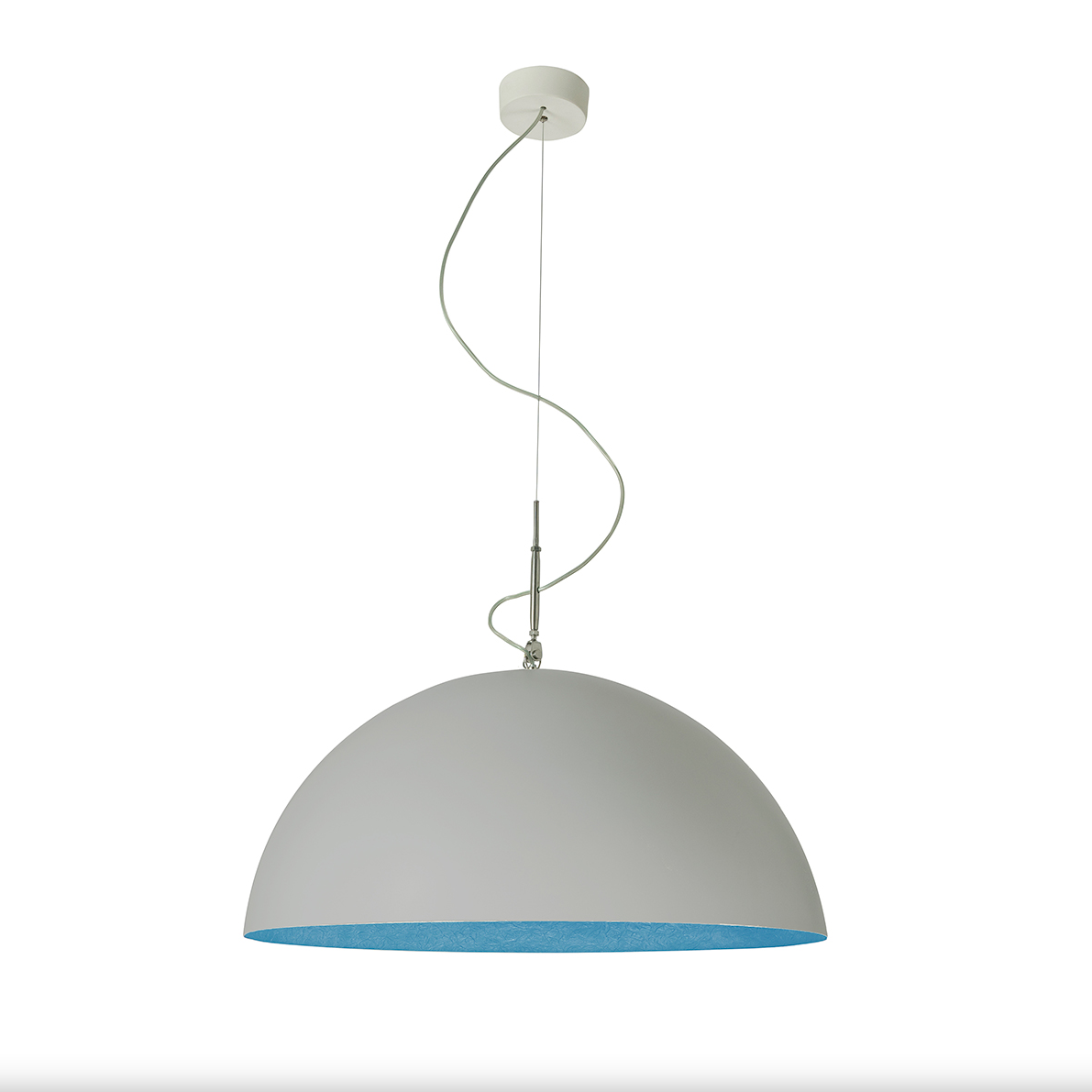 Mezza luna 1 cemento — sospensione Ø 70 cm