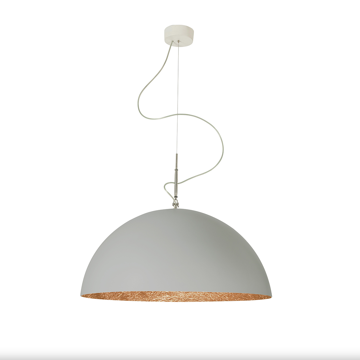 Mezza luna 1 cemento — sospensione Ø 70 cm