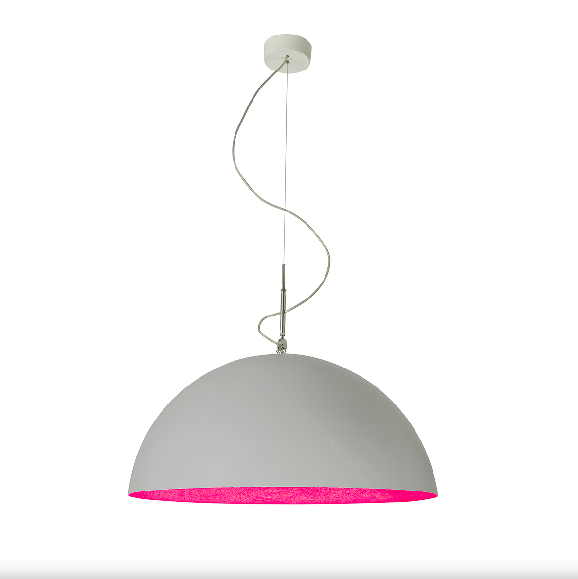 Mezza luna 1 cemento — sospensione Ø 70 cm
