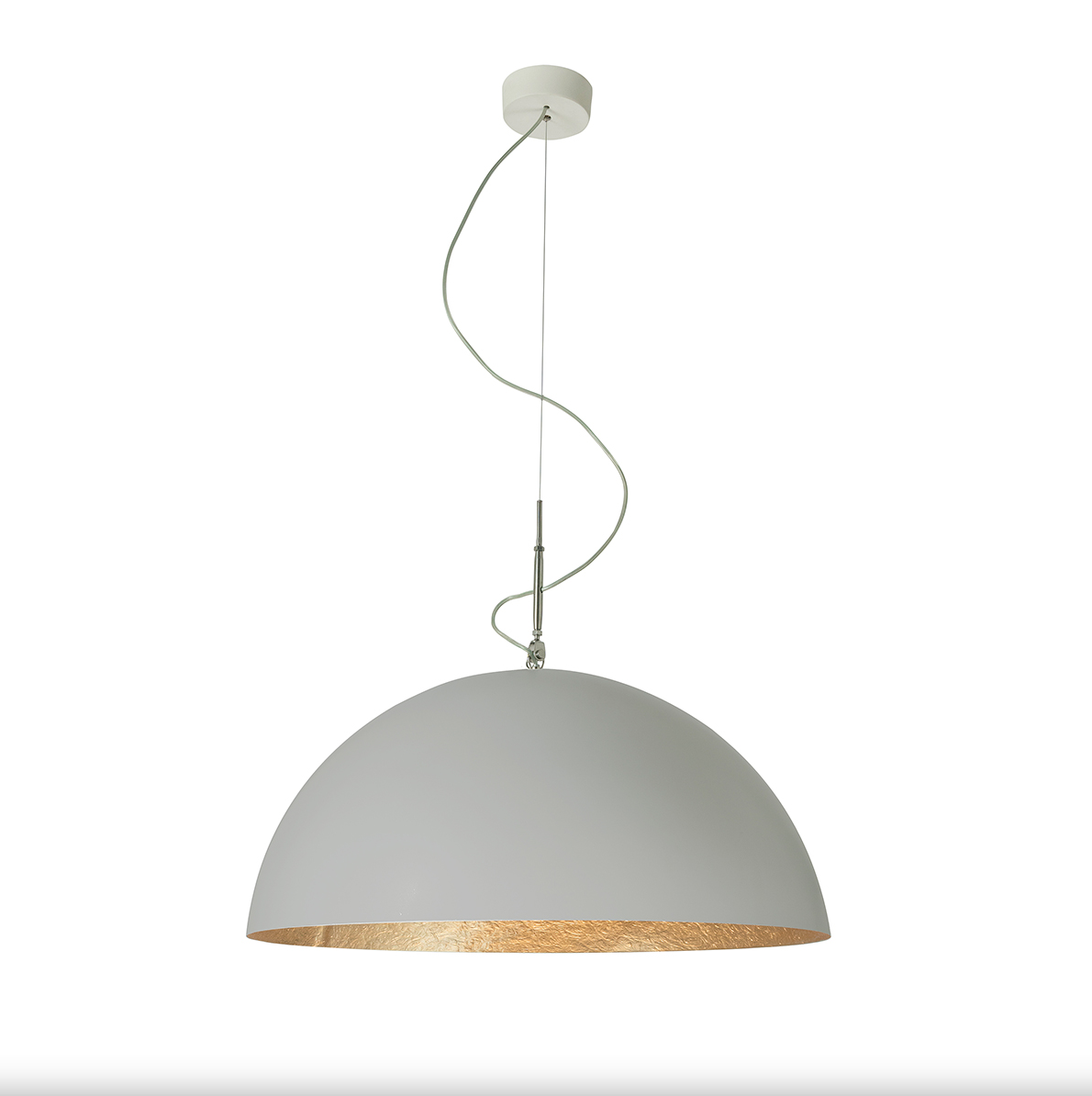 Mezza luna 1 cemento — sospensione Ø 70 cm