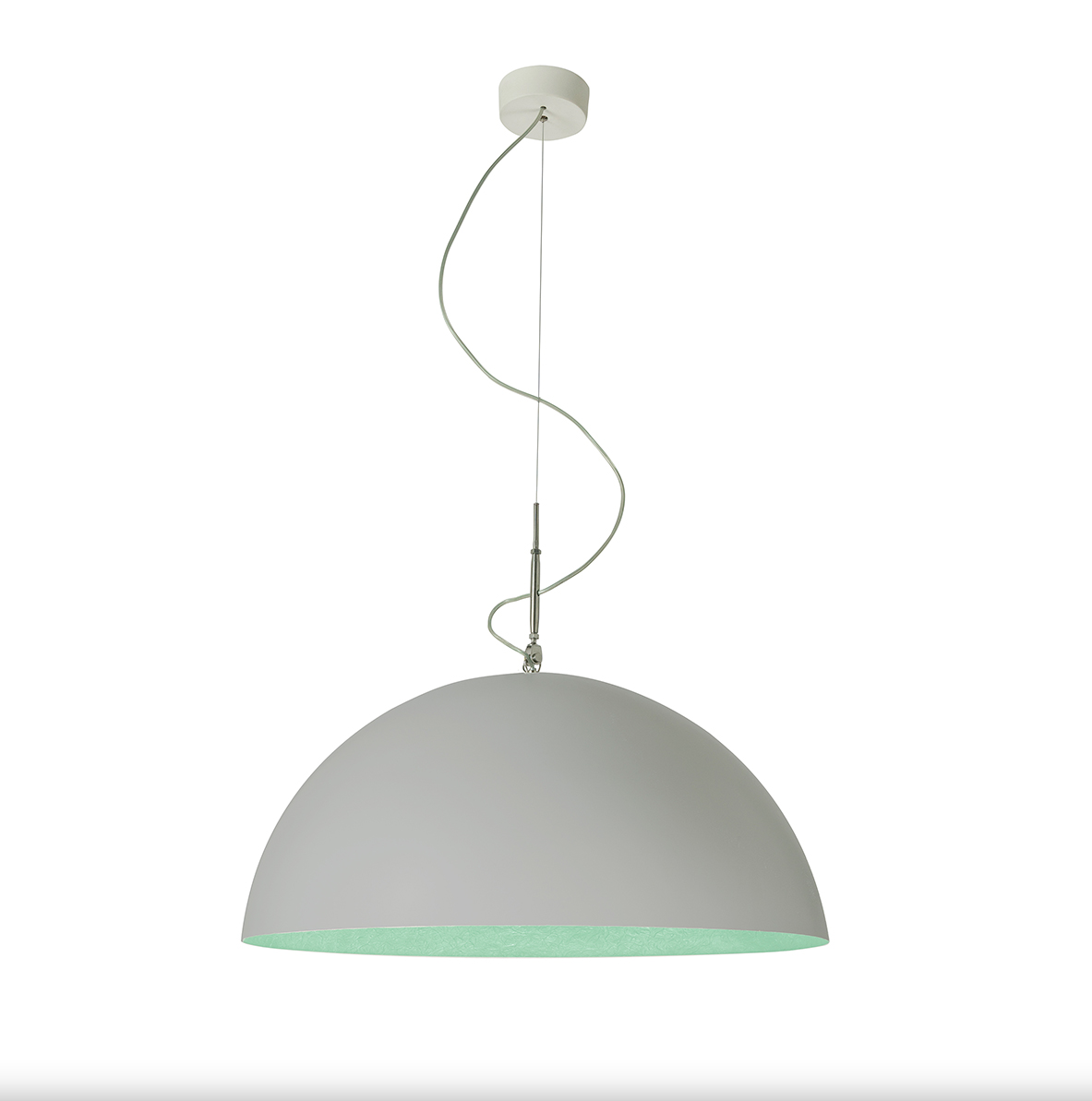 Mezza luna 1 cemento — sospensione Ø 70 cm