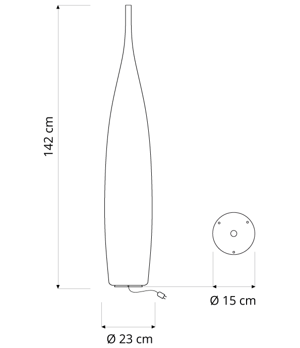 Tank 1 out — lampada da esterno Ø 23 cm