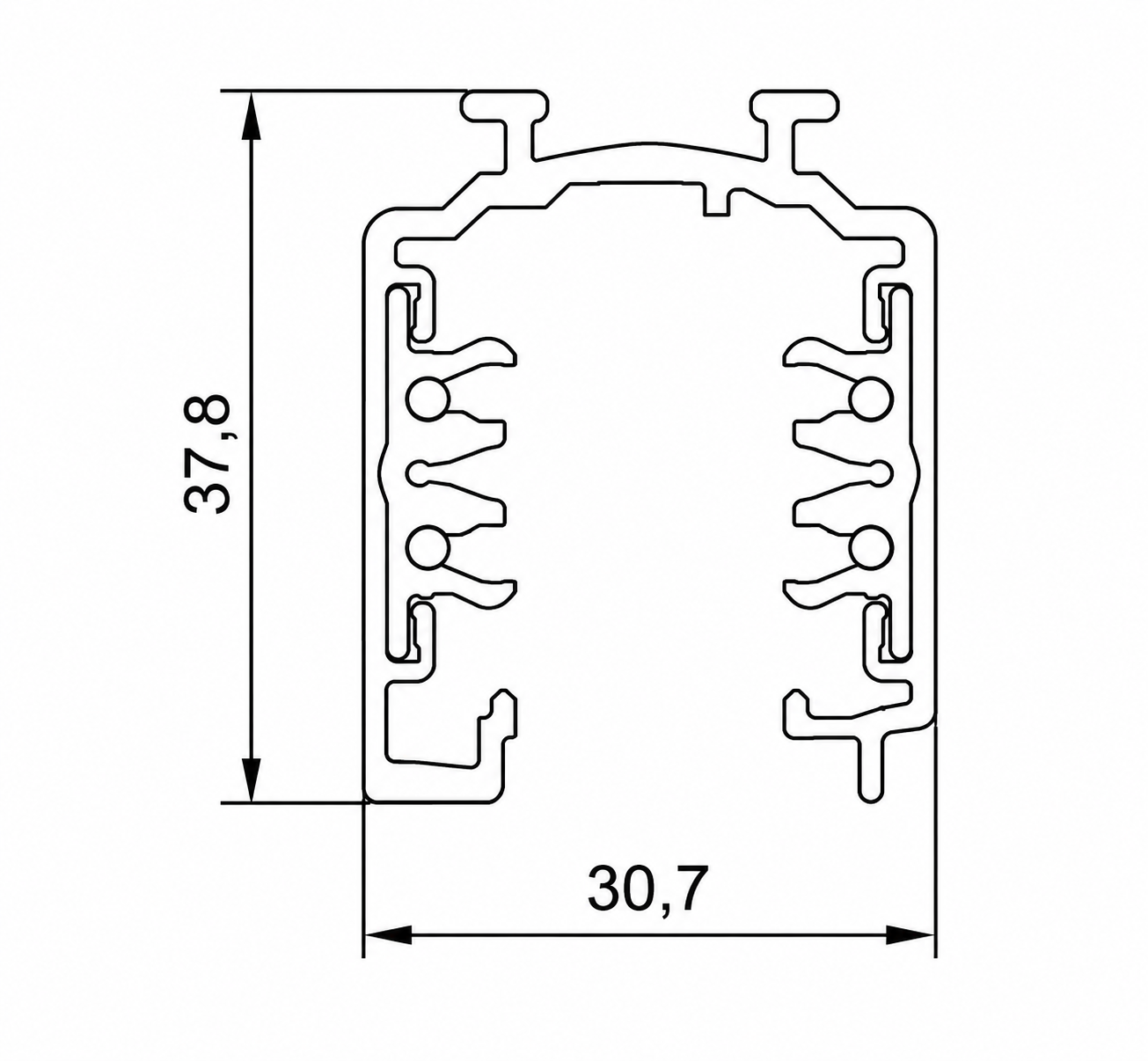 Binario elettrificato superficie 220V