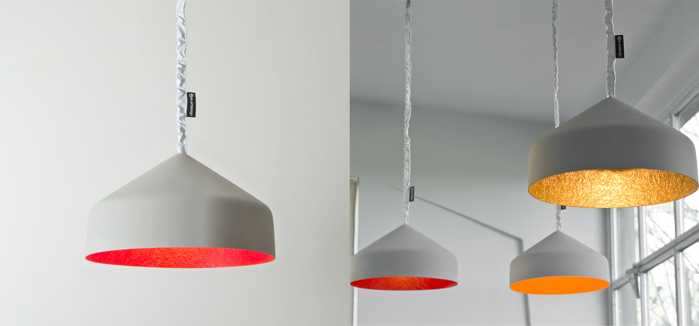 Cyrcus cemento — sospensione Ø 40 cm
