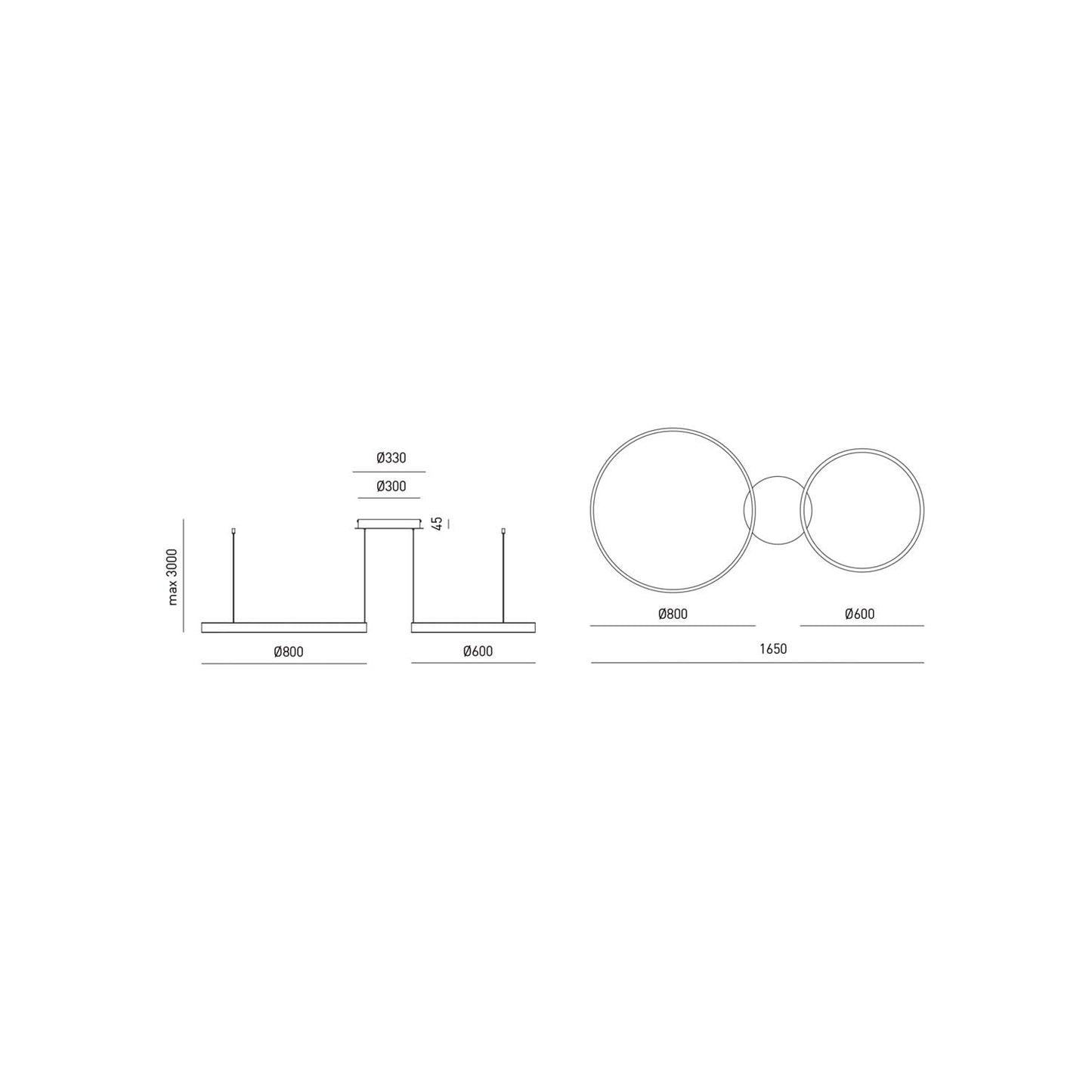 Criseide Ss/2d — Sospensione a LED