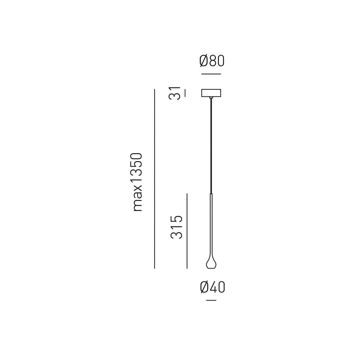 Ursula S/P — Sospensione a LED