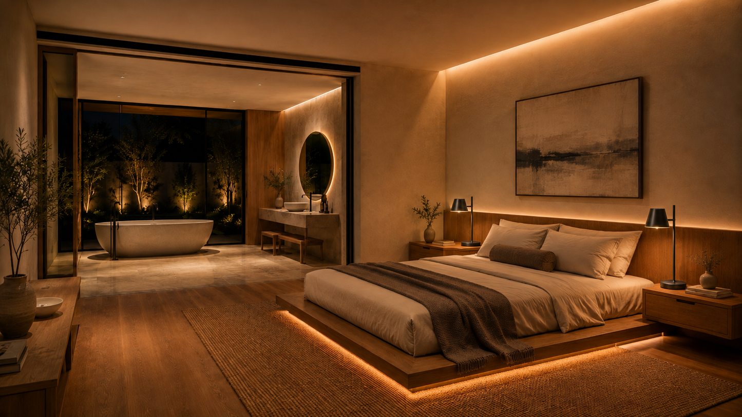 Progetto luce — un ambiente