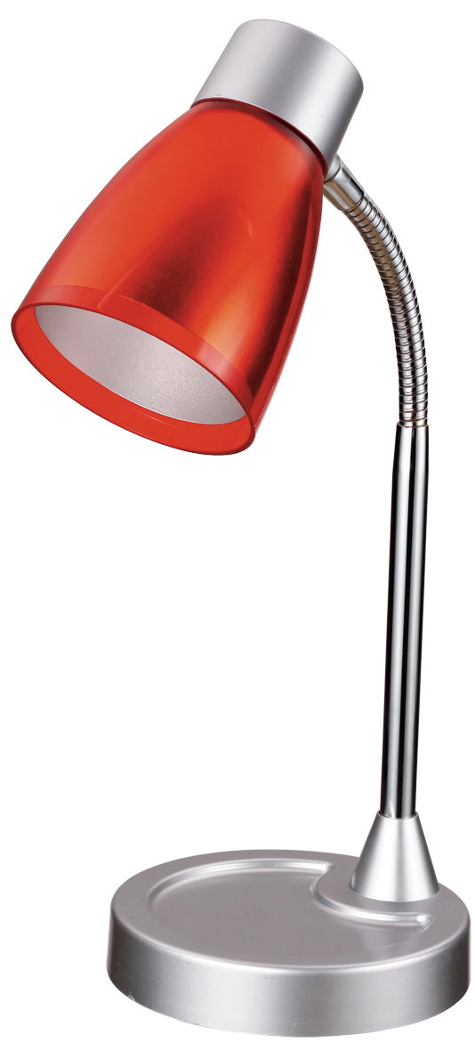 Lampada da lettura ARKIMEDE rossa in con diffusore orientabile in metallo