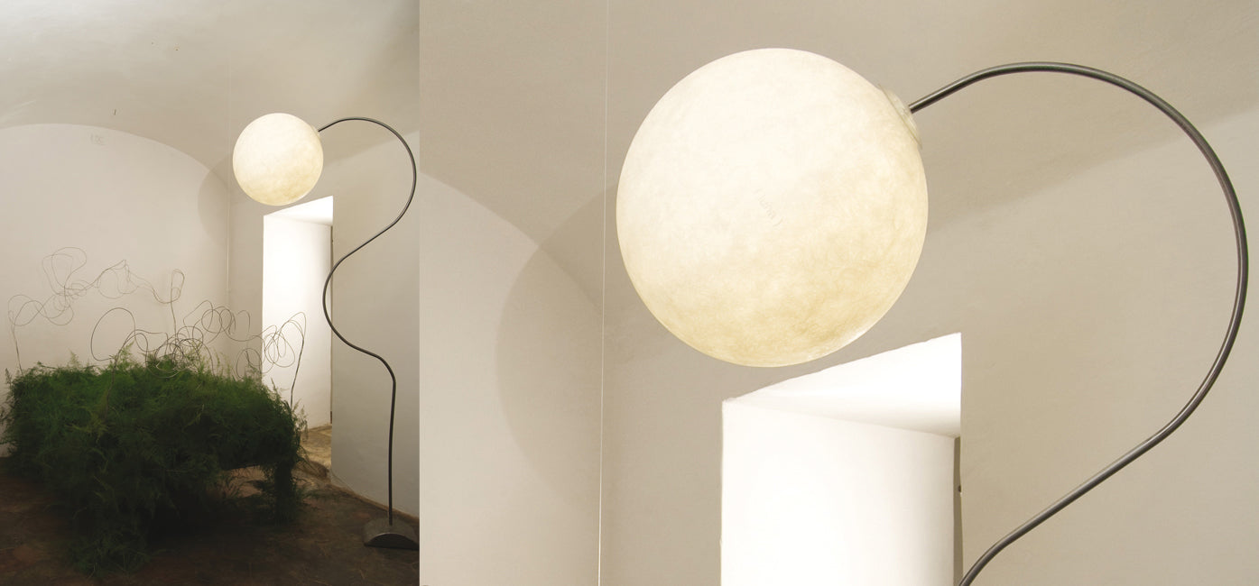 Luna piantana — lampada da terra Ø 50 cm