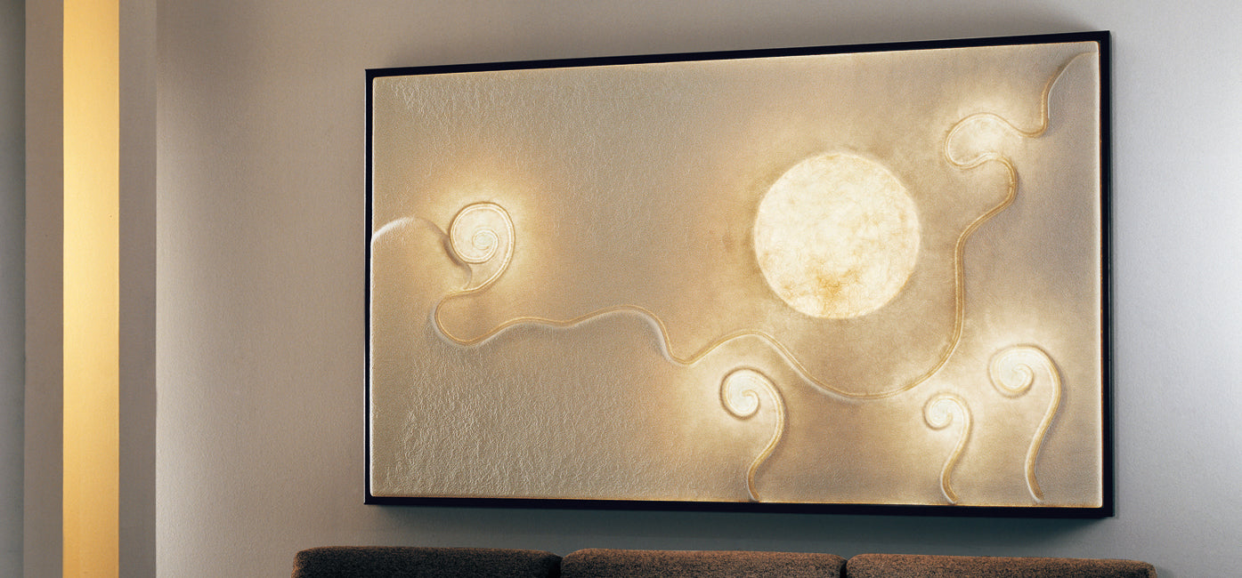 Lunar dance 1 — applique 135x95x12 cm