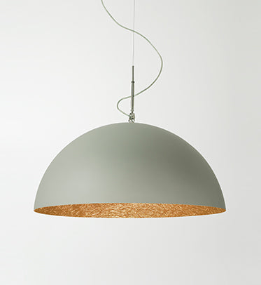 Mezza luna 1 cemento — sospensione Ø 70 cm