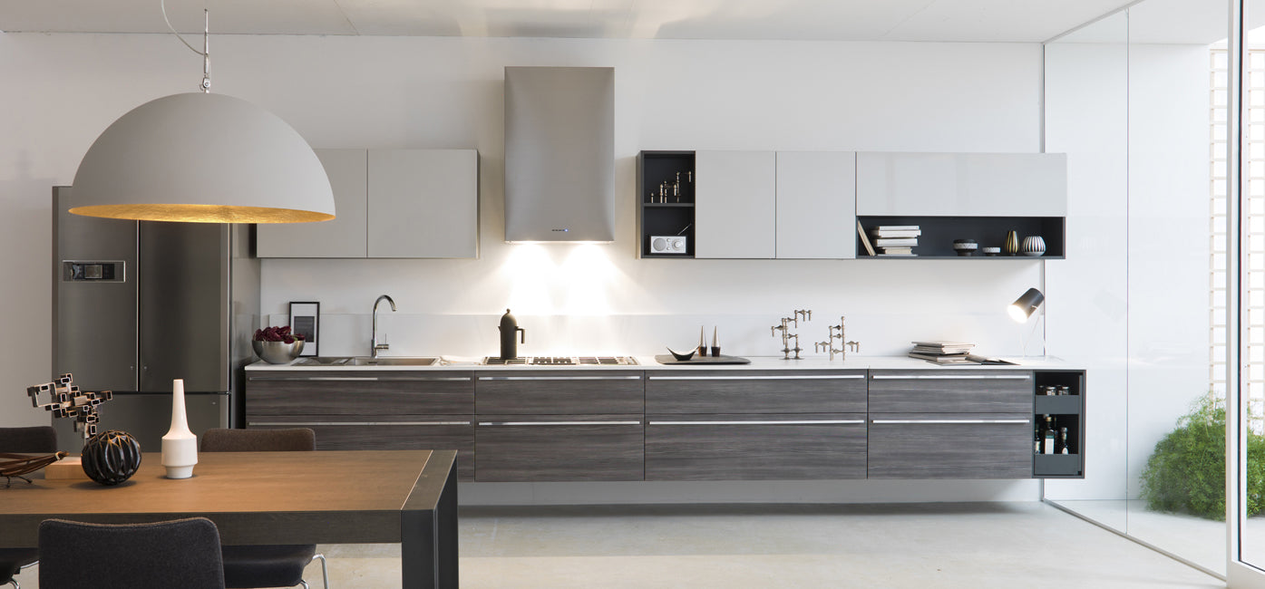 Mezza luna 2 cemento — sospensione Ø 120 cm