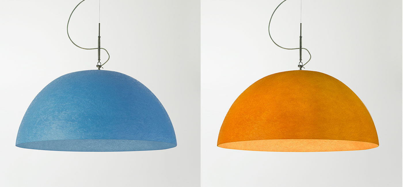 Mezza luna 2 nebulite — sospensione Ø 120 cm