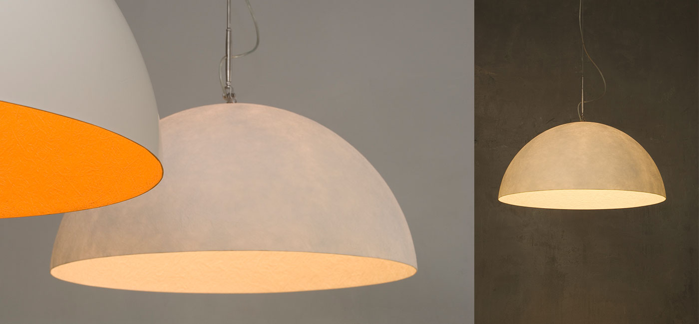 Mezza luna 2 nebulite — sospensione Ø 120 cm