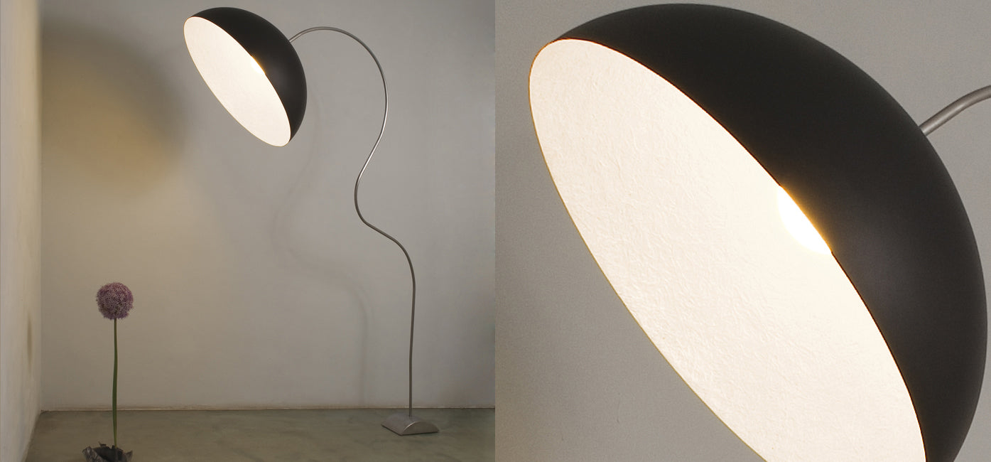 Mezza luna piantana — lampada da terra Ø 70 cm