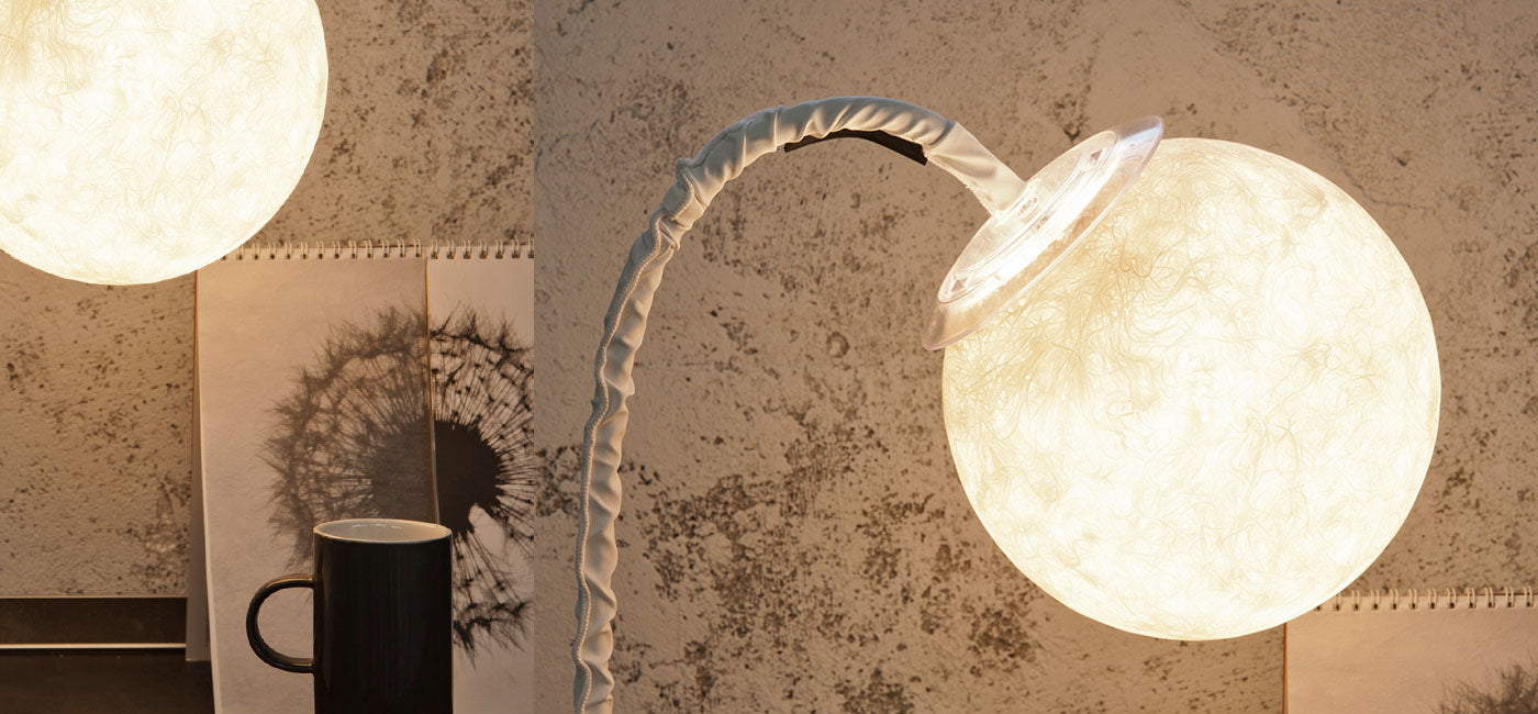 Micro T luna — lampada da tavolo Ø 18 cm