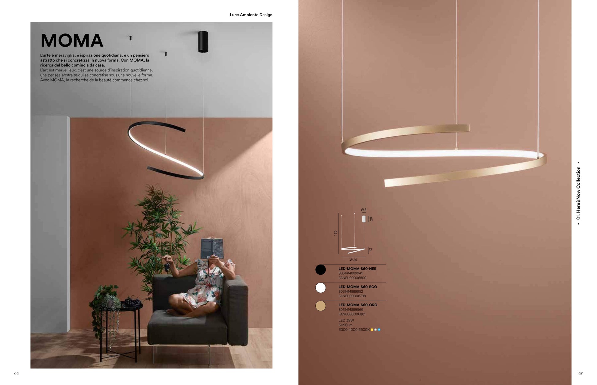 Scheda tecnica MOMA - Luce Ambiente Design