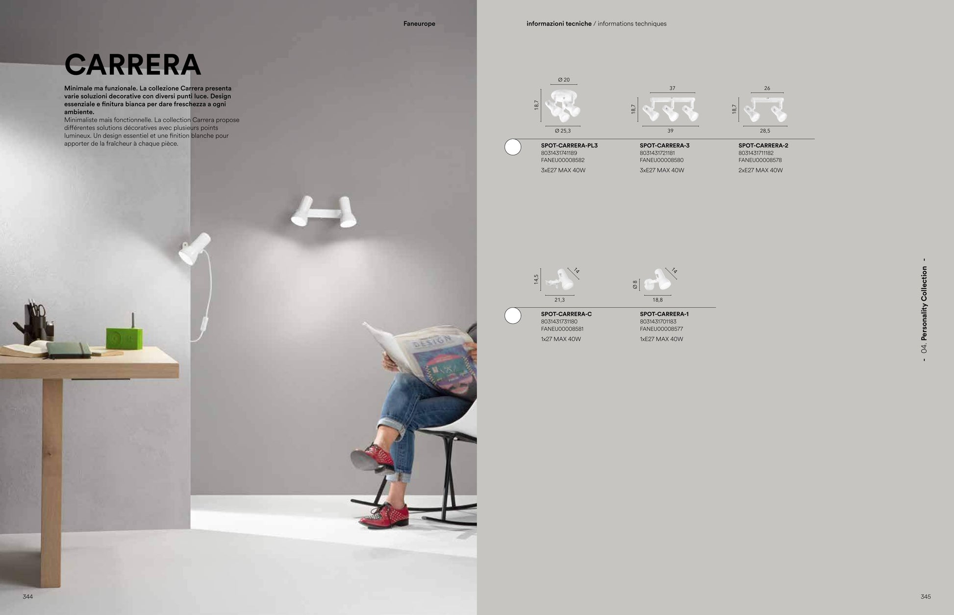 Scheda tecnica SPOT - Luce Ambiente Design