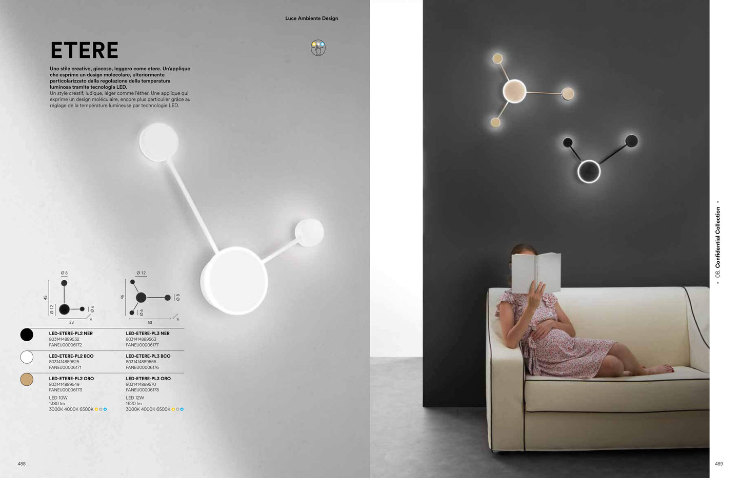 Scheda tecnica ETERE - Luce Ambiente Design