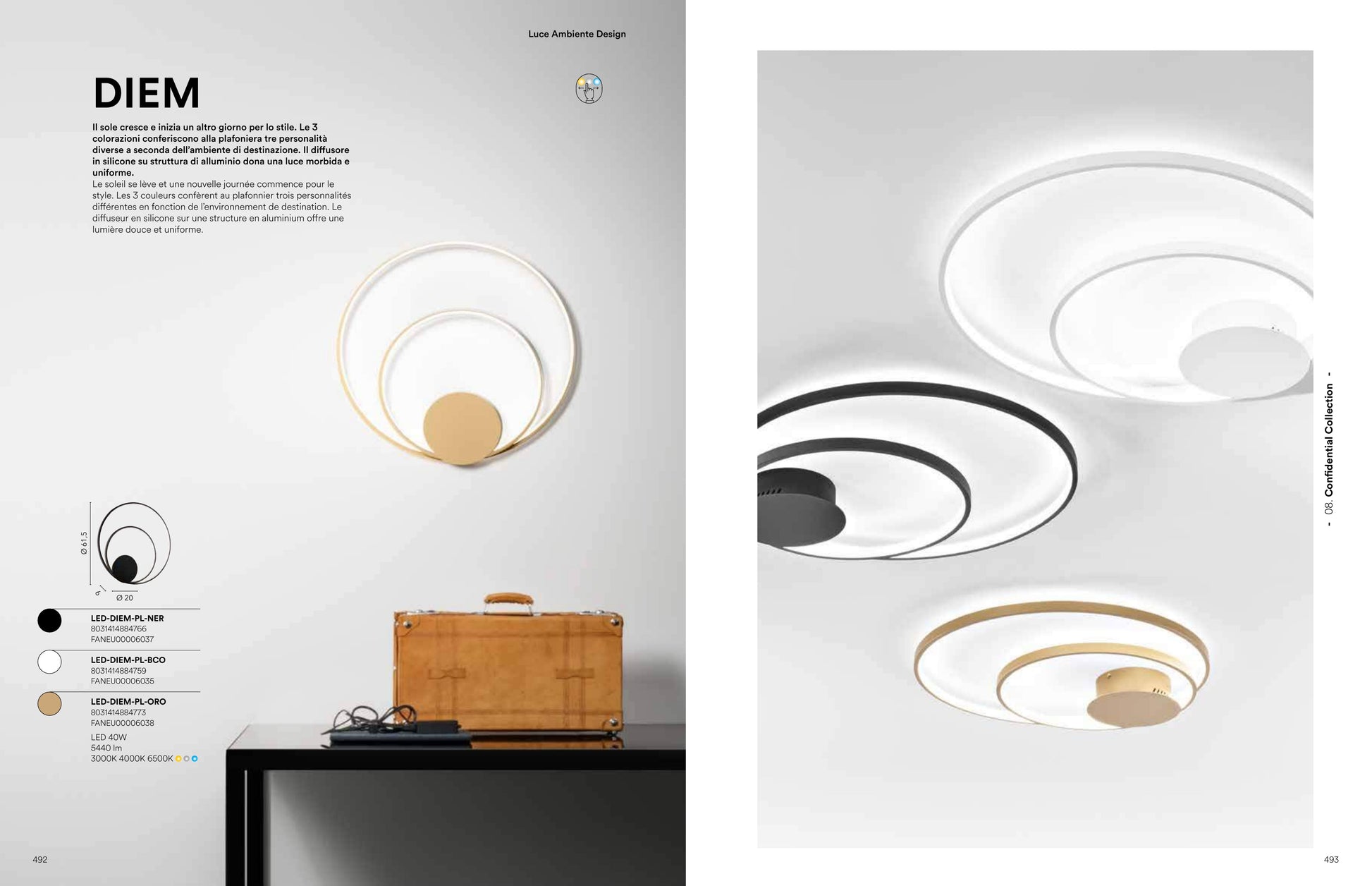 Scheda tecnica DIEM - Luce Ambiente Design